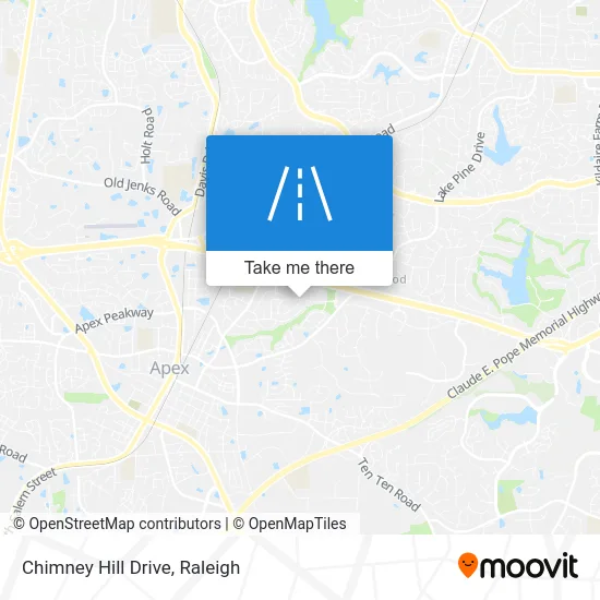 Chimney Hill Drive map
