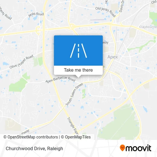 Churchwood Drive map