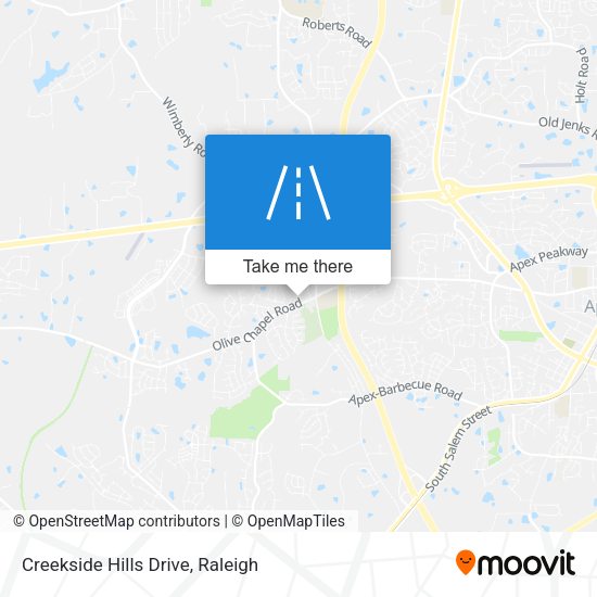 Creekside Hills Drive map