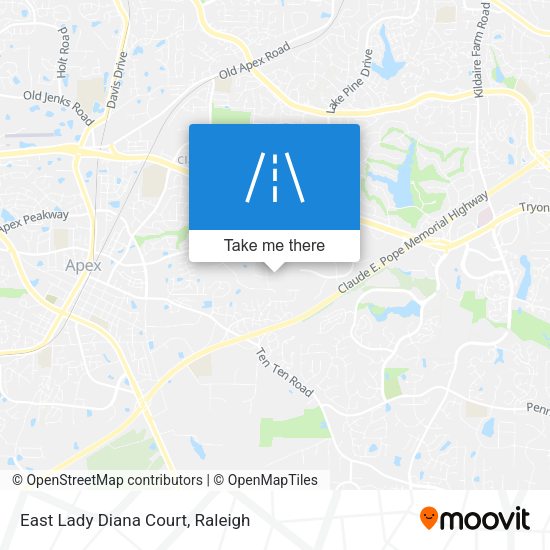 Mapa de East Lady Diana Court