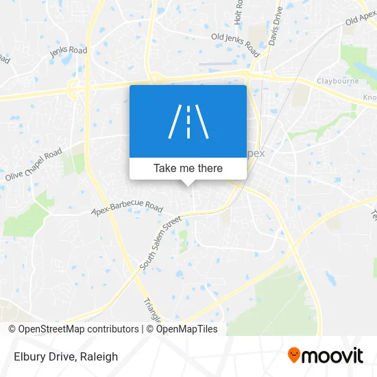 Elbury Drive map