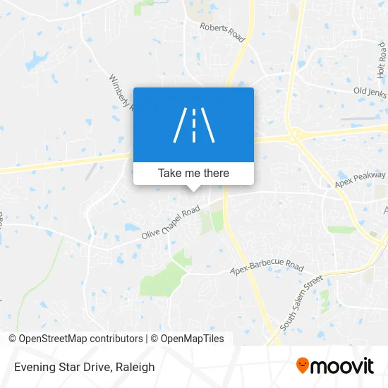 Evening Star Drive map