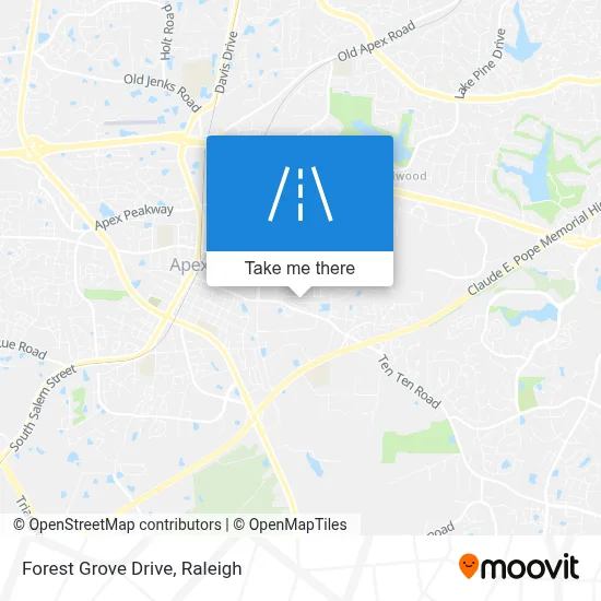 Forest Grove Drive map