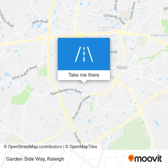Garden Side Way map