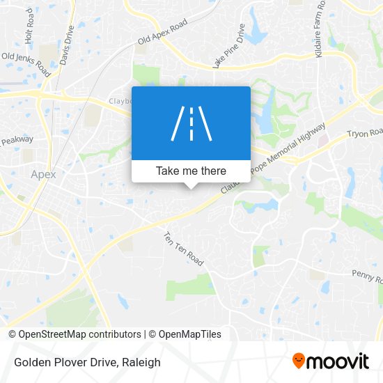 Golden Plover Drive map