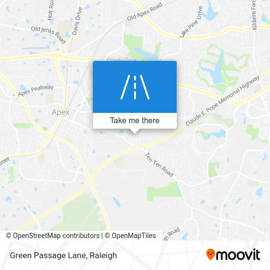 Green Passage Lane map