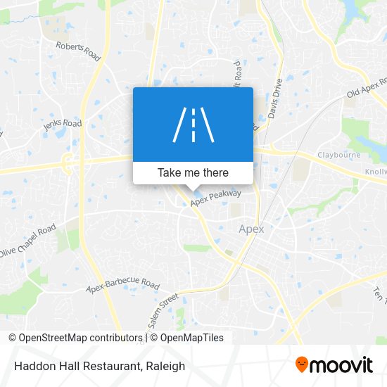 Haddon Hall Restaurant map
