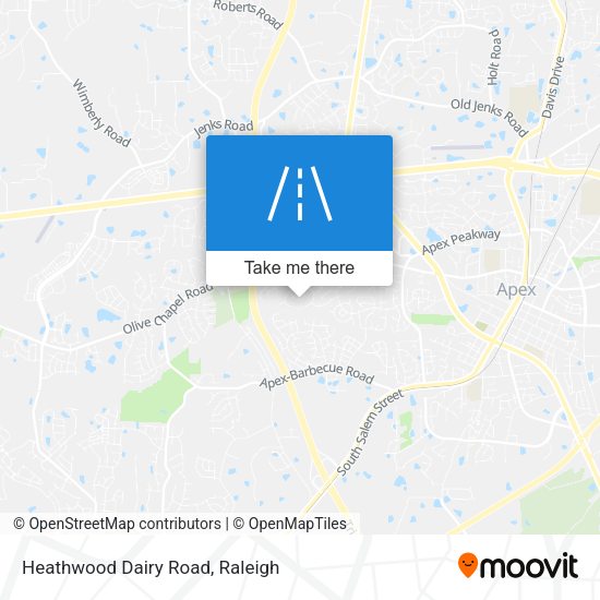 Heathwood Dairy Road map