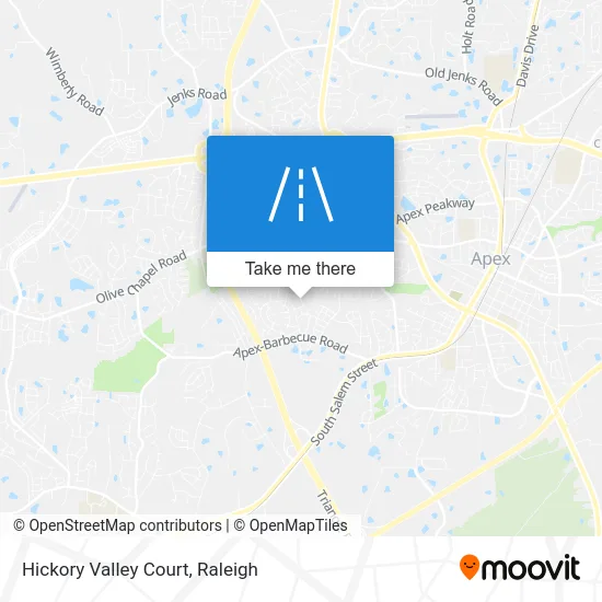 Hickory Valley Court map