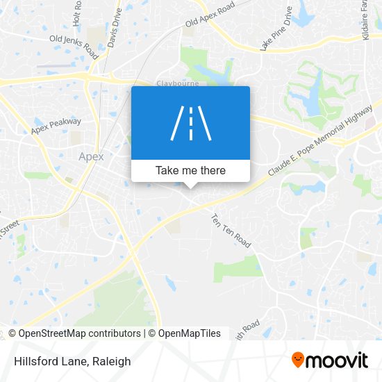 Mapa de Hillsford Lane