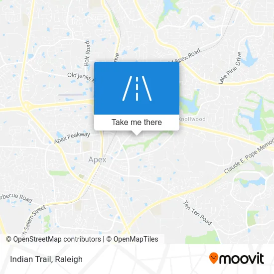 Indian Trail map