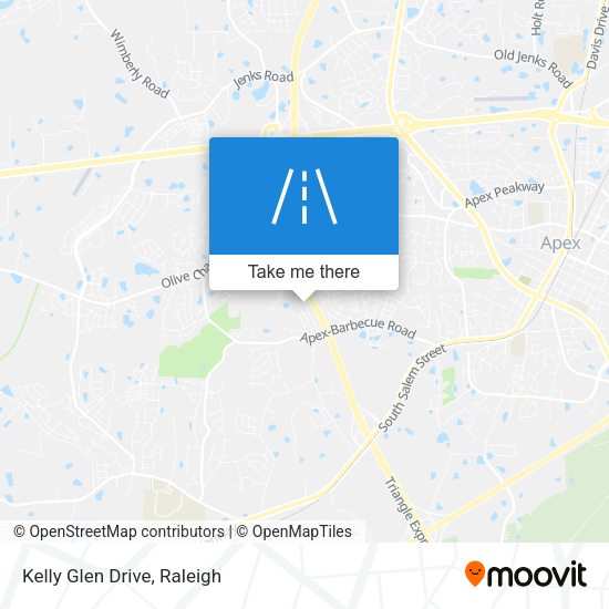 Kelly Glen Drive map