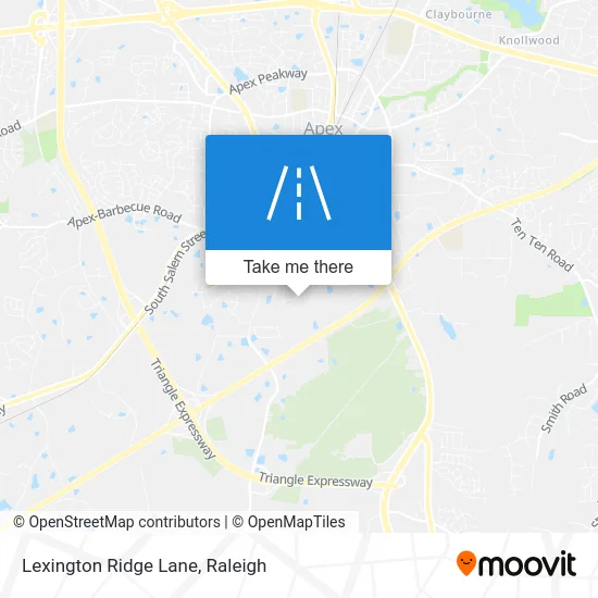 Lexington Ridge Lane map
