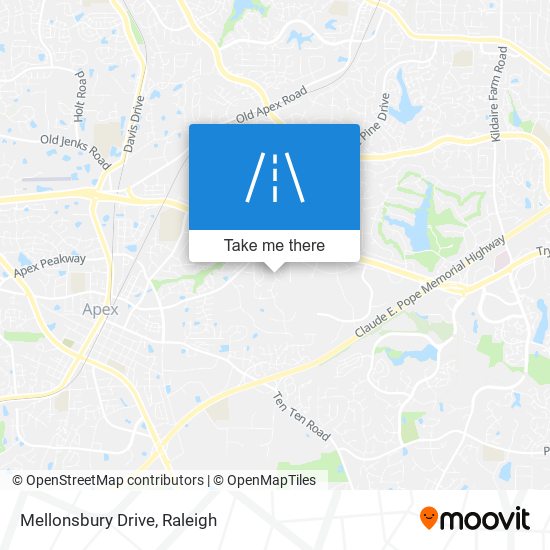 Mellonsbury Drive map