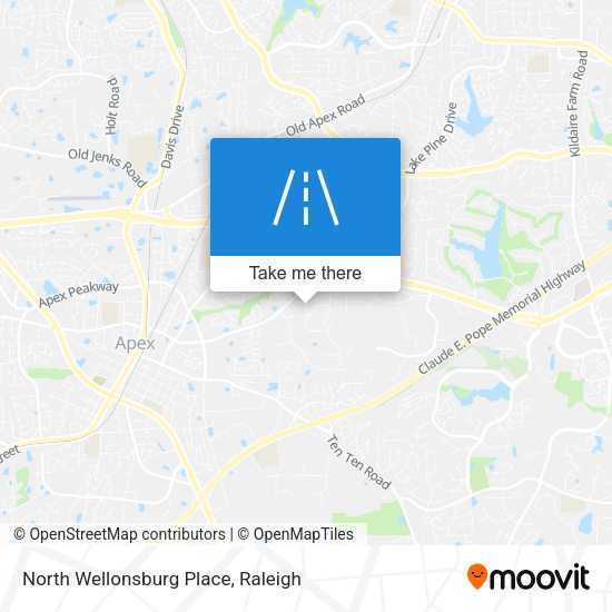 North Wellonsburg Place map