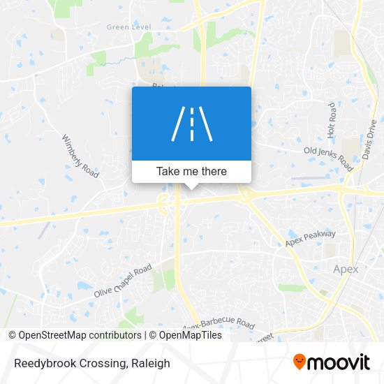 Reedybrook Crossing map