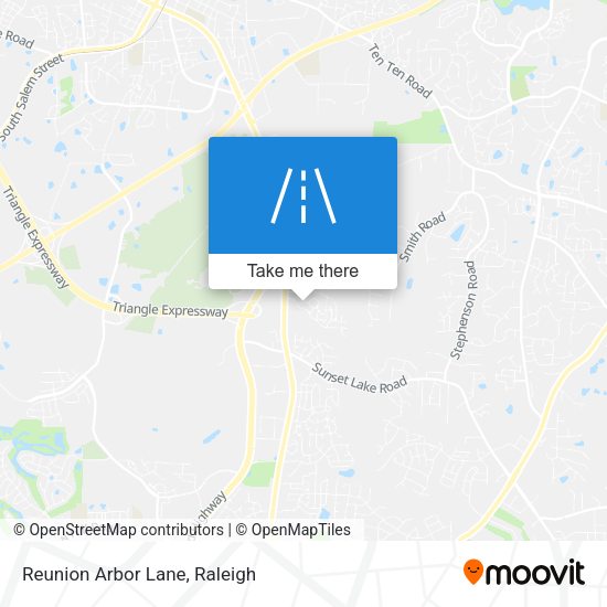 Reunion Arbor Lane map