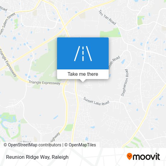 Mapa de Reunion Ridge Way
