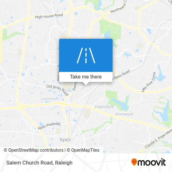 Salem Church Road map