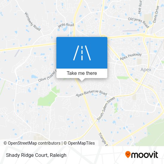 Mapa de Shady Ridge Court