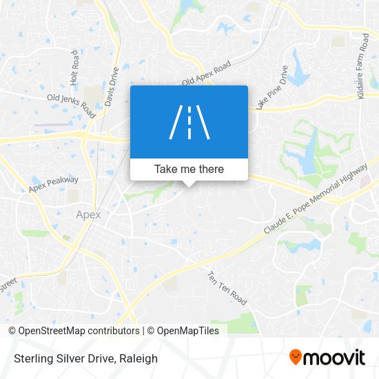 Sterling Silver Drive map