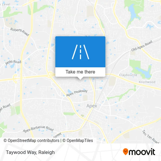 Taywood Way map