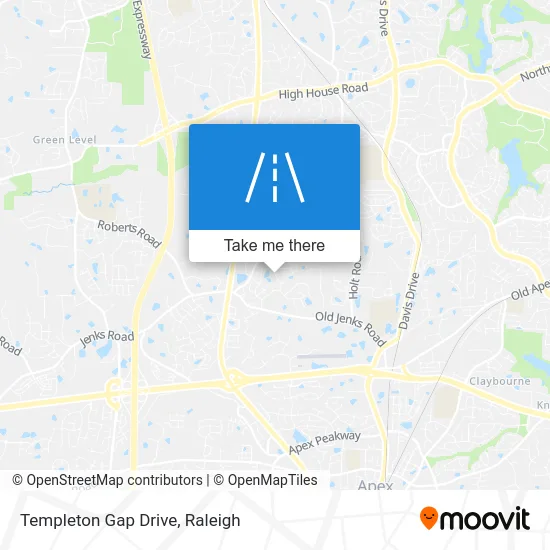 Templeton Gap Drive map