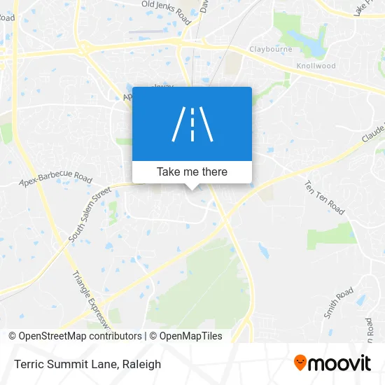 Terric Summit Lane map
