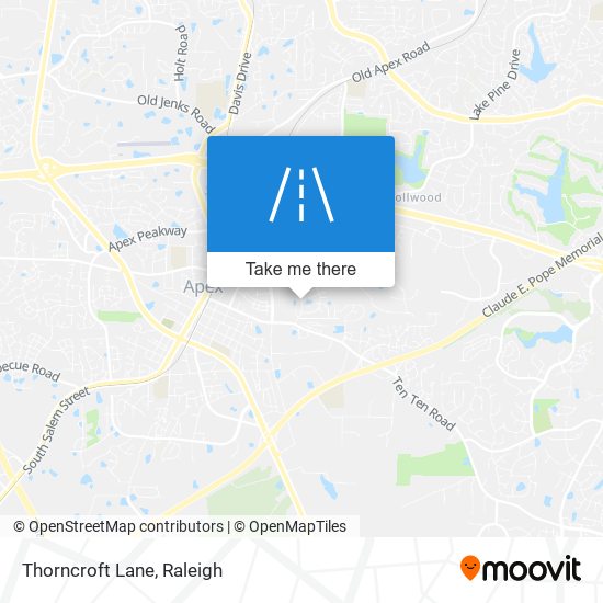 Mapa de Thorncroft Lane