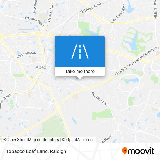 Mapa de Tobacco Leaf Lane