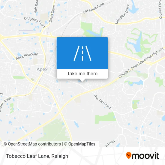 Tobacco Leaf Lane map