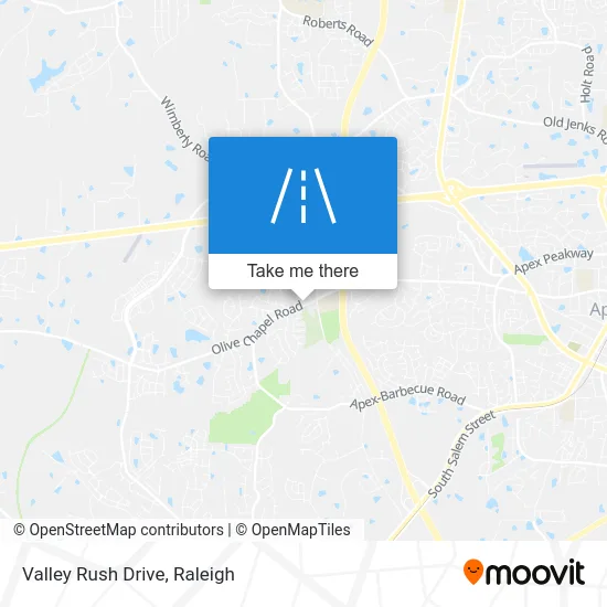 Valley Rush Drive map