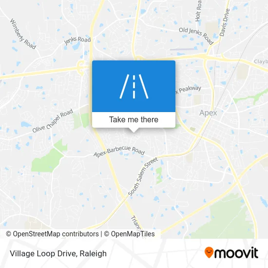 Village Loop Drive map