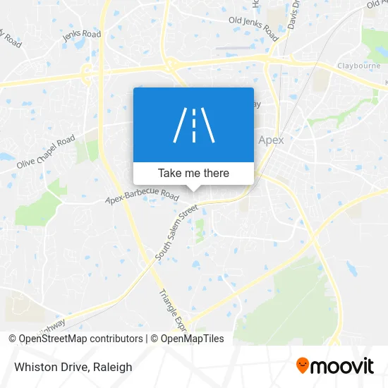 Whiston Drive map