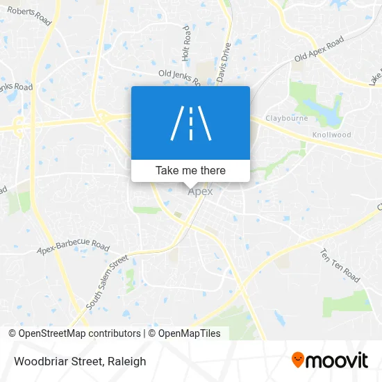 Woodbriar Street map