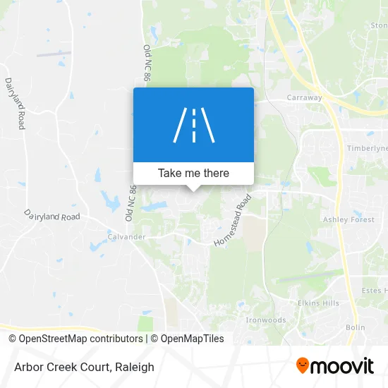 Arbor Creek Court map
