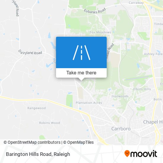 Barington Hills Road map