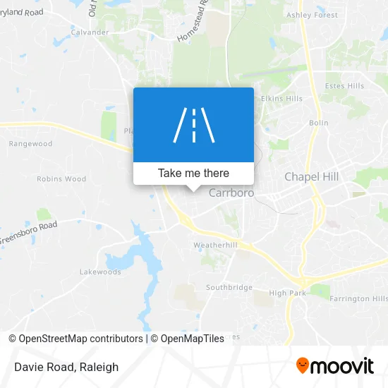 Davie Road map