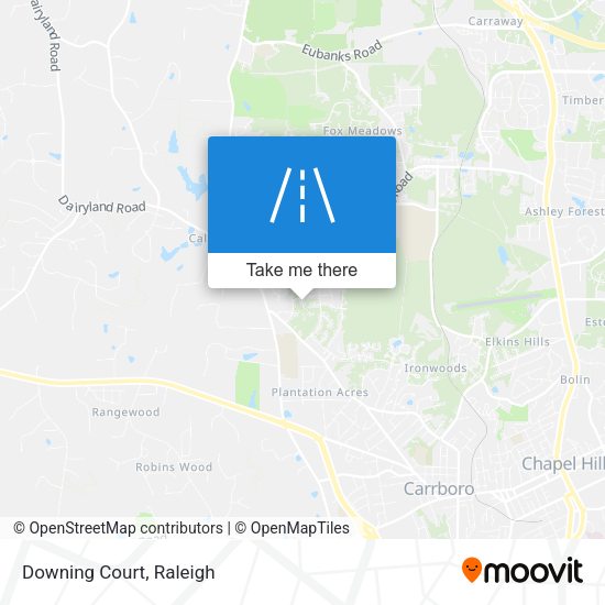 Mapa de Downing Court