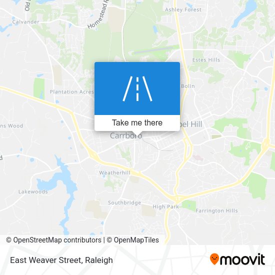Mapa de East Weaver Street