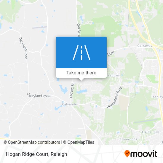 Mapa de Hogan Ridge Court
