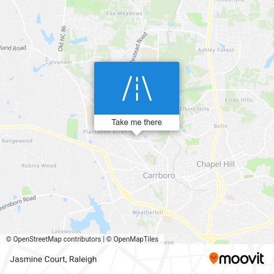 Mapa de Jasmine Court