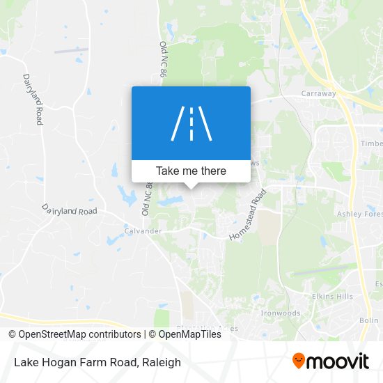 Mapa de Lake Hogan Farm Road