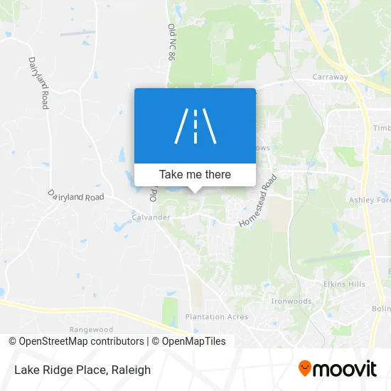 Lake Ridge Place map