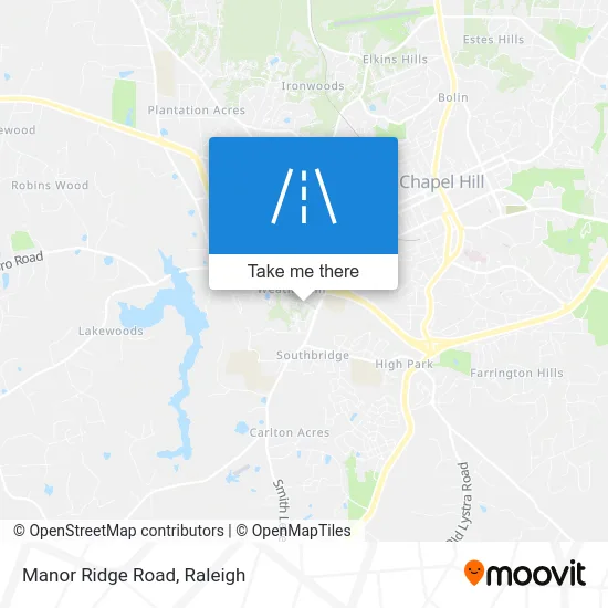 Manor Ridge Road map