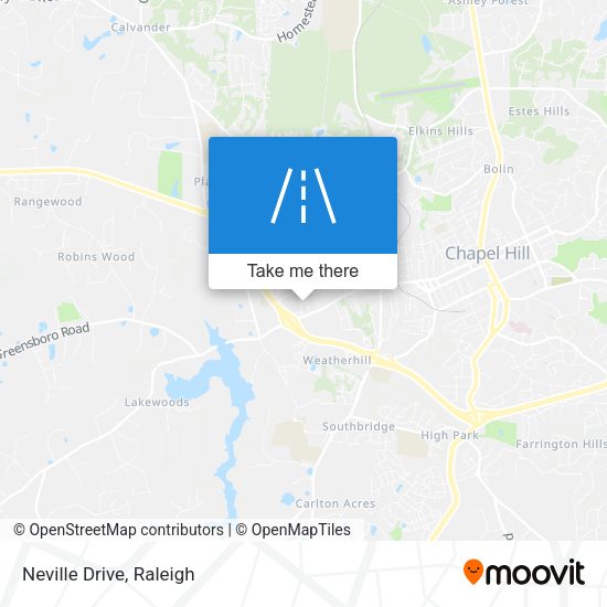 Mapa de Neville Drive