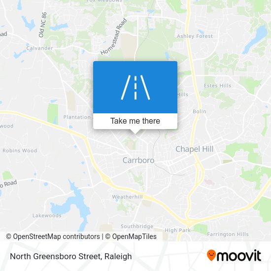 North Greensboro Street map
