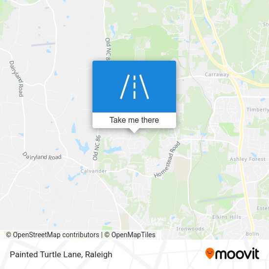 Painted Turtle Lane map