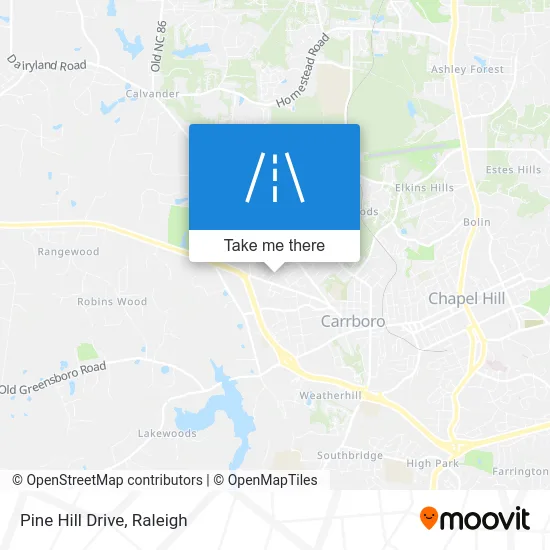 Pine Hill Drive map