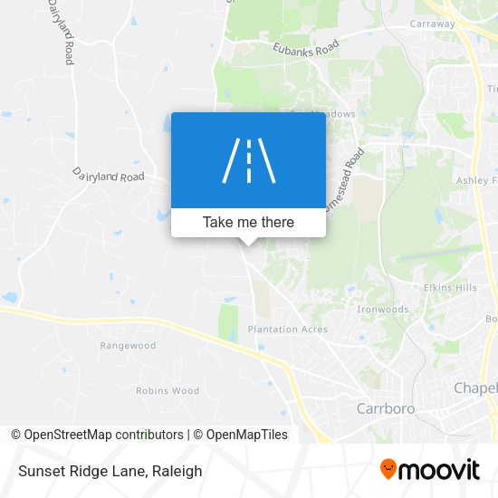 Sunset Ridge Lane map